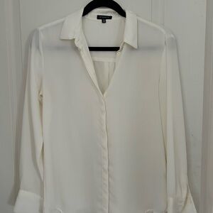 White button up blouse Dynamite